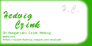hedvig czink business card